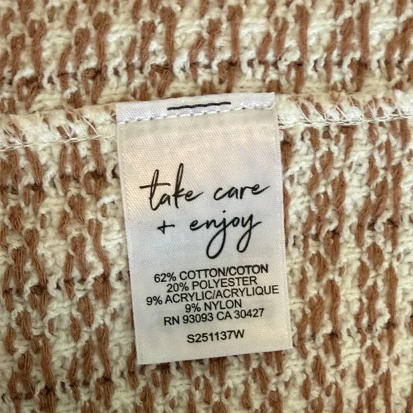 NWT - Nic+Zoe Cream and Gold Knit Jacket- 2X - Picture 9 of 11